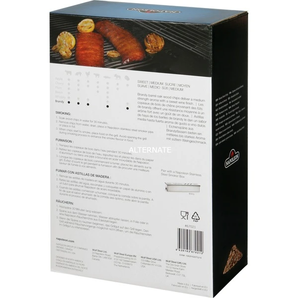 Napoleon Holz-Räucherchips Brandy-Eiche 4 Napoleon Holz-Räucherchips Brandy-Eiche – Bild 2