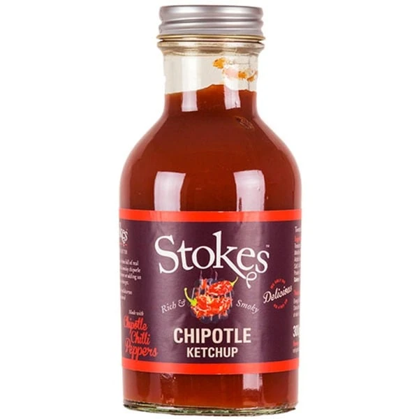 Stokes Sauces Chipotle Ketchup, Sauce 3 Stokes Sauces Chipotle Ketchup, Sauce
