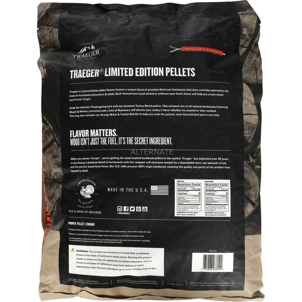 Traeger Hartholz Pellets TURKEY BLEND, 8kg, Brennstoff 5 Traeger Hartholz Pellets TURKEY BLEND, 8kg, Brennstoff – Bild 3