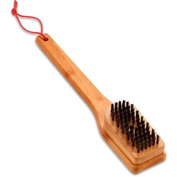 Weber Grillbürste Mit Bambus-Griff, 30cm, Grill-Reinigungsbürste – Bild 3